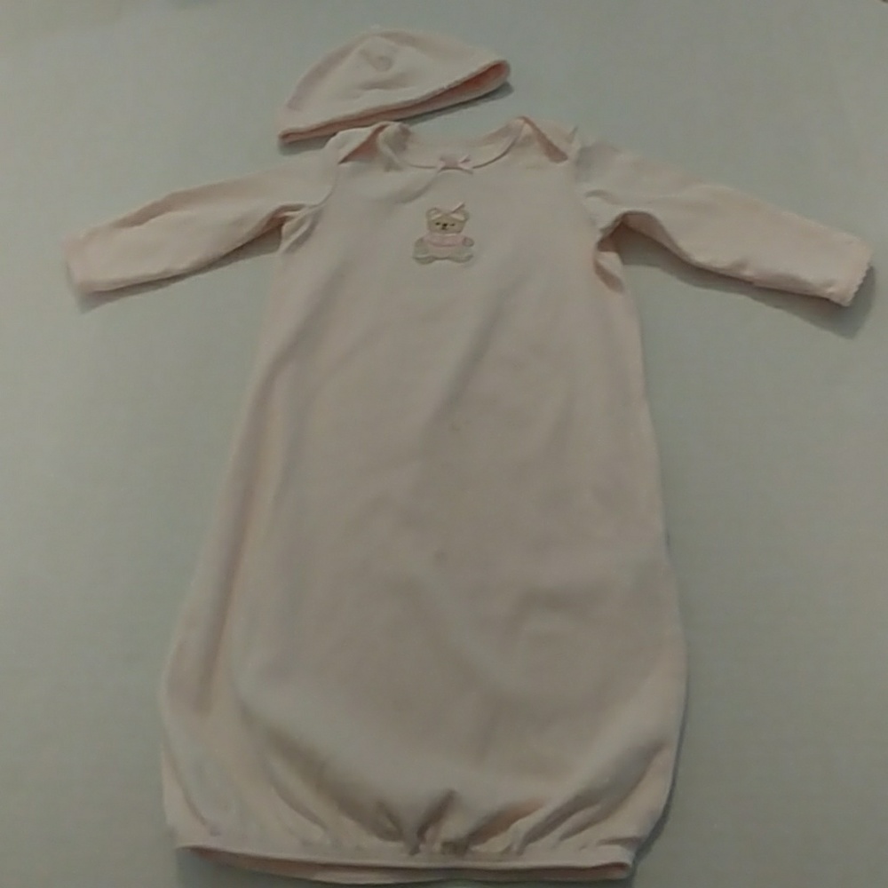 Little Me Ballerina Bear Sack Gown with Hat